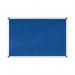 Bi-Office Aluminium Trim Felt Notice Board 900x600mm Blue FA0343170 BQ35034