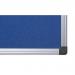 Bi-Office Aluminium Trim Felt Notice Board 1200x900mm Blue FA0543170-999 BQ35054