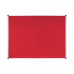 Bi-Office Aluminium Trim Felt Notice Board 1200x900mm Red FA0546170 BQ35546