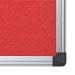 Bi-Office Aluminium Trim Felt Notice Board 1200x900mm Red FA0546170 BQ35546