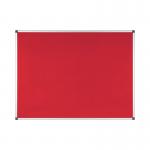 Bi-Office Aluminium Trim Felt Notice Board 1200x900mm Red FA0546170 BQ35546