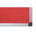 Bi-Office Aluminium Trim Felt Noticeboard 1200x900mm Red FA0546170 BQ35546