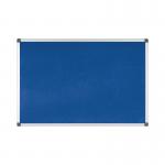 Bi-Office Aluminium Trim Felt Notice Board 1800x1200mm Blue FA27FA2743170 BQ35743