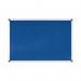 Bi-Office Aluminium Trim Felt Notice Board 1800x1200mm Blue FA27FA2743170 BQ35743
