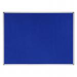 Earth Maya Felt Noticeboard 120x90cm Blue Aluminium Frame FA0543790 BQ35996
