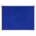 Earth Maya Felt Noticeboard 180x120cm Blue Aluminium Frame FA2743790 BQ35997