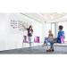 Bi-Office Tile Magnetic Steel Whiteboard 115x75cm DET8025397 BQ37253