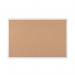 Bi-Office Maya Antimicrobial Cork Board Aluminium Frame 90x60cm BCA031226 BQ42326