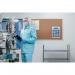 Bi-Office Maya Antimicrobial Cork Board Aluminium Frame 180x120cm BCA271226 BQ42327