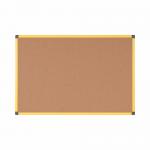 Bi-Office Industrial Ultrabrite Cork Board Yellow Aluminium Frame 200x100cm CA2211721 BQ42809