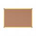 Bi-Office Industrial Ultrabrite Cork Board Yellow Aluminium Frame 200x100cm CA2211721 BQ42809