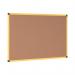 Bi-Office Industrial Ultrabrite Cork Board Yellow Aluminium Frame 200x100cm CA2211721 BQ42809