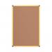 Bi-Office Industrial Ultrabrite Cork Board Yellow Aluminium Frame 200x100cm CA2211721 BQ42809