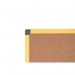 Bi-Office Industrial Ultrabrite Cork Board Yellow Aluminium Frame 200x100cm CA2211721 BQ42809