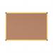 Bi-Office Industrial Ultrabrite Cork Board Yellow Aluminium Frame 200x100cm CA2211721 BQ42809