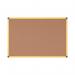 Bi-Office Industrial Ultrabrite Cork Board Yellow Aluminium Frame 200x120cm CA2811721 BQ42899