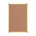 Bi-Office Industrial Ultrabrite Cork Board Yellow Aluminium Frame 200x120cm CA2811721 BQ42899