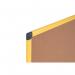 Bi-Office Industrial Ultrabrite Cork Board Yellow Aluminium Frame 120x90cm CA0511721 BQ42963