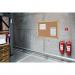 Bi-Office Industrial Ultrabrite Cork Board Yellow Aluminium Frame 90x60cm CA0311721 BQ42964