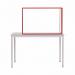 Bi-Office Duo Acrylic Board 900x600mm Maya Red Alum Frame AC03209111 BQ44611