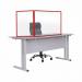 Bi-Office Duo Acrylic Board 900x600mm Maya Red Alum Frame AC03209111 BQ44611
