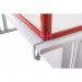 Bi-Office Duo Acrylic Board 900x600mm Maya Red Alum Frame AC03209111 BQ44611