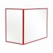 Bi-Office Duo Acrylic Board 1200x900mm Maya Red Alum Frame AC05209111 BQ44612