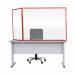 Bi-Office Duo Acrylic Board 1200x900mm Maya Red Alum Frame AC05209111 BQ44612