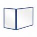 Bi-Office Duo Acrylic Board 900x600mm Maya Blue Frame AC03209121 BQ44613