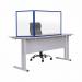 Bi-Office Duo Acrylic Board 900x600mm Maya Blue Frame AC03209121 BQ44613