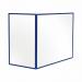 Bi-Office Duo Acrylic Board 1200x900mm Maya Blue Frame AC03209121 BQ44614