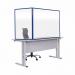 Bi-Office Duo Acrylic Board 1200x900mm Maya Blue Frame AC03209121 BQ44614