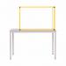 Bi-Office Duo Acrylic Board 900x600mm Maya Yellow Frame AC03209131 BQ44615