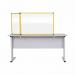 Bi-Office Duo Acrylic Board 900x600mm Maya Yellow Frame AC03209131 BQ44615