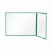 Bi-Office Duo Acrylic Board 1200x900mm Maya Green Frame AC05209141 BQ44618
