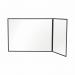 Bi-Office Duo Acrylic Board 1200x900mm Maya Black Frame AC05209151 BQ44620