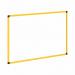 Bi-Office Protect Desktop Acrylic Board Ylw Frame 1040x700 AC23019131 BQ44622