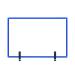 Bi-Office Protect Desktop Acrylic Board Blue Frame 1040x700 AC23019121