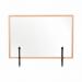 Bi-Office Protect Desktop Acrylic Board Wood Frame 1200x900 AC03010181 BQ44638