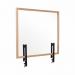 Bi-Office Protect Desktop Acrylic Board Wood Frame 1200x900 AC03010181 BQ44638