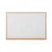 Earth Prime Non-Magnetic Whiteboard 90x60cm Oak MDF Frame MB07002318 BQ46545