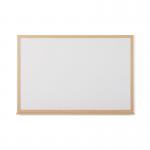 Earth Prime Non-Magnetic Whiteboard 90x60cm Oak MDF Frame MB07002318 BQ46545