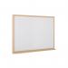 Earth Prime Non-Magnetic Whiteboard 90x60cm Oak MDF Frame MB07002318 BQ46545