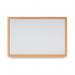 Earth Prime Non-Magnetic Whiteboard 120x90cm Oak MDF Frame MB14002318 BQ46546