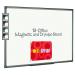 Bi-Office Magnetic Whiteboard 1800x1200mm Aluminium Finish MB8506186