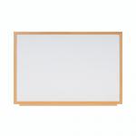 Earth Executive Non-Magnetic Whiteboard 180x120cm Oak MDF Frame MB85002319 BQ46913