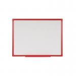 Bi-Office Maya Drywipe Gridded Whiteboard Red Frame 240x120cm MB8621206 BQ46918