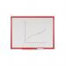 Bi-Office Maya Drywipe Gridded Whiteboard Red Frame 240x120cm MB8621206 BQ46918