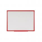 Bi-Office Maya Drywipe Gridded Whiteboard Red Frame 180x120cm MB8521206 BQ46926