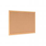 A large, rectangular corkboard with a natural oak frame. The cork surface provides plenty of space for pinning notes, photos, and papers. Perfect for staying organized at home, school, or the office.